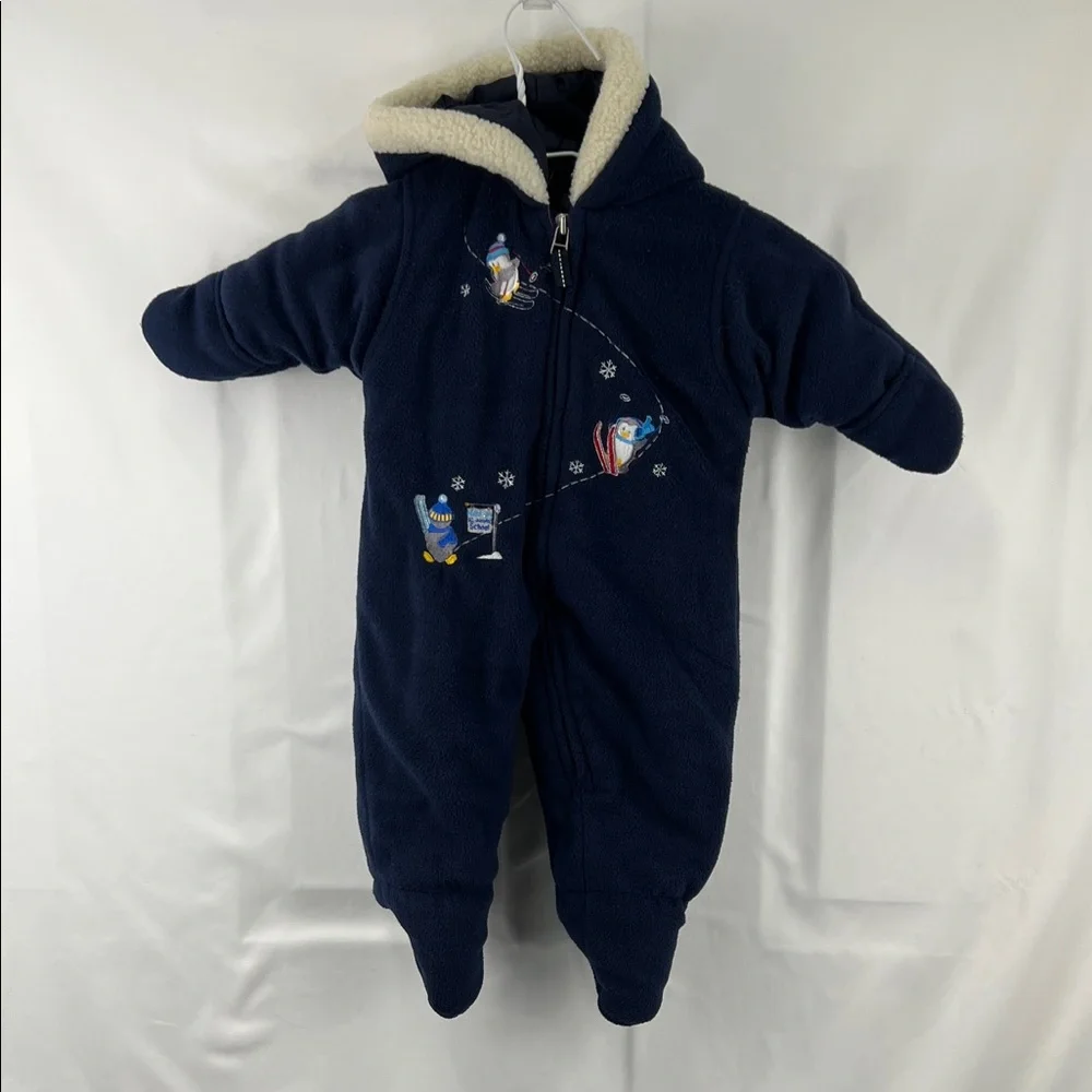 ZX Snowboarding - Baby Snow Gear - Newborn (0-3 Months) - Very Warm - Navy